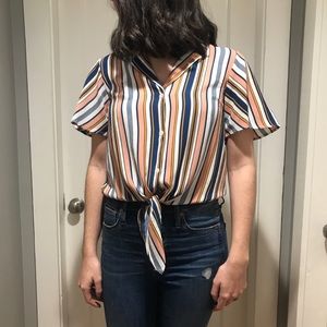 Striped MultiColored Blouse